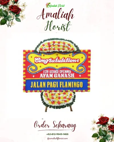 Bunga Papan Congratulation di Brongkol